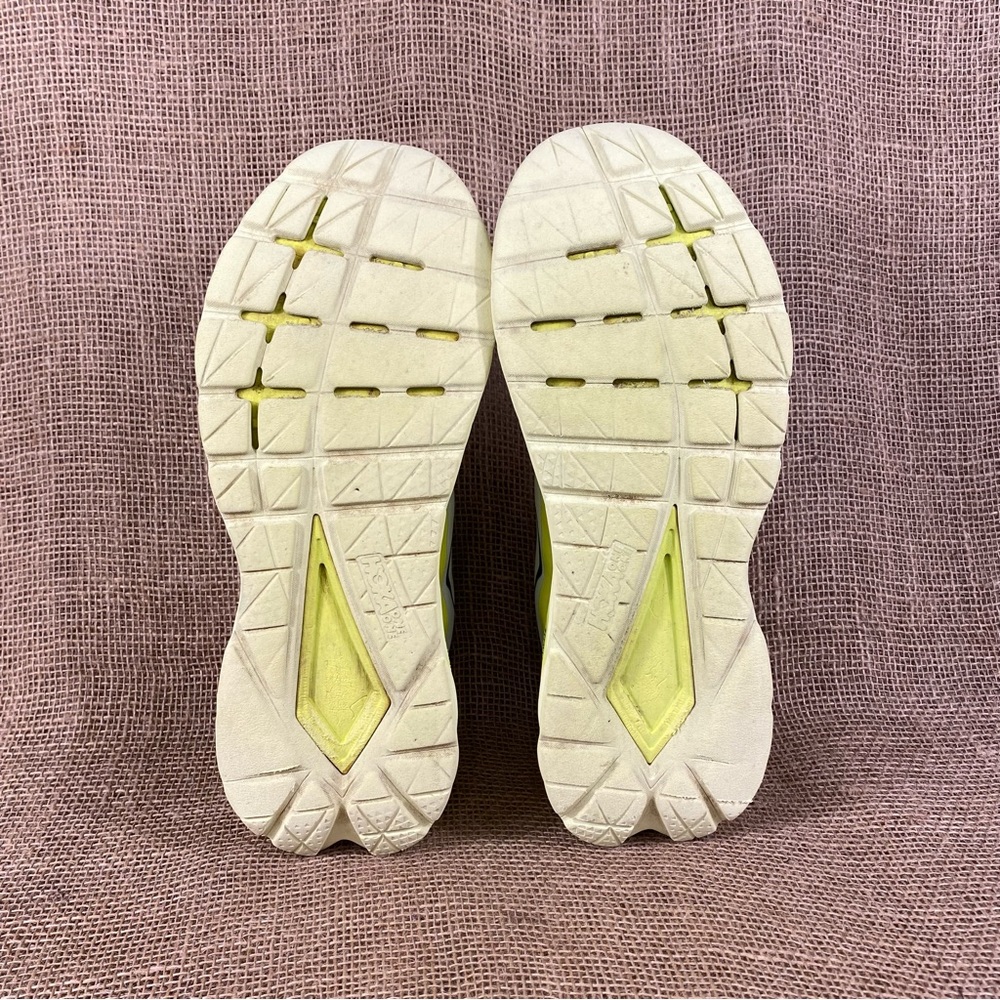 🛑SOLD🛑  Hoka One One Running Shoes Mach 4 Walking White Neon Lite Weight 12 D - Picture 9 of 13